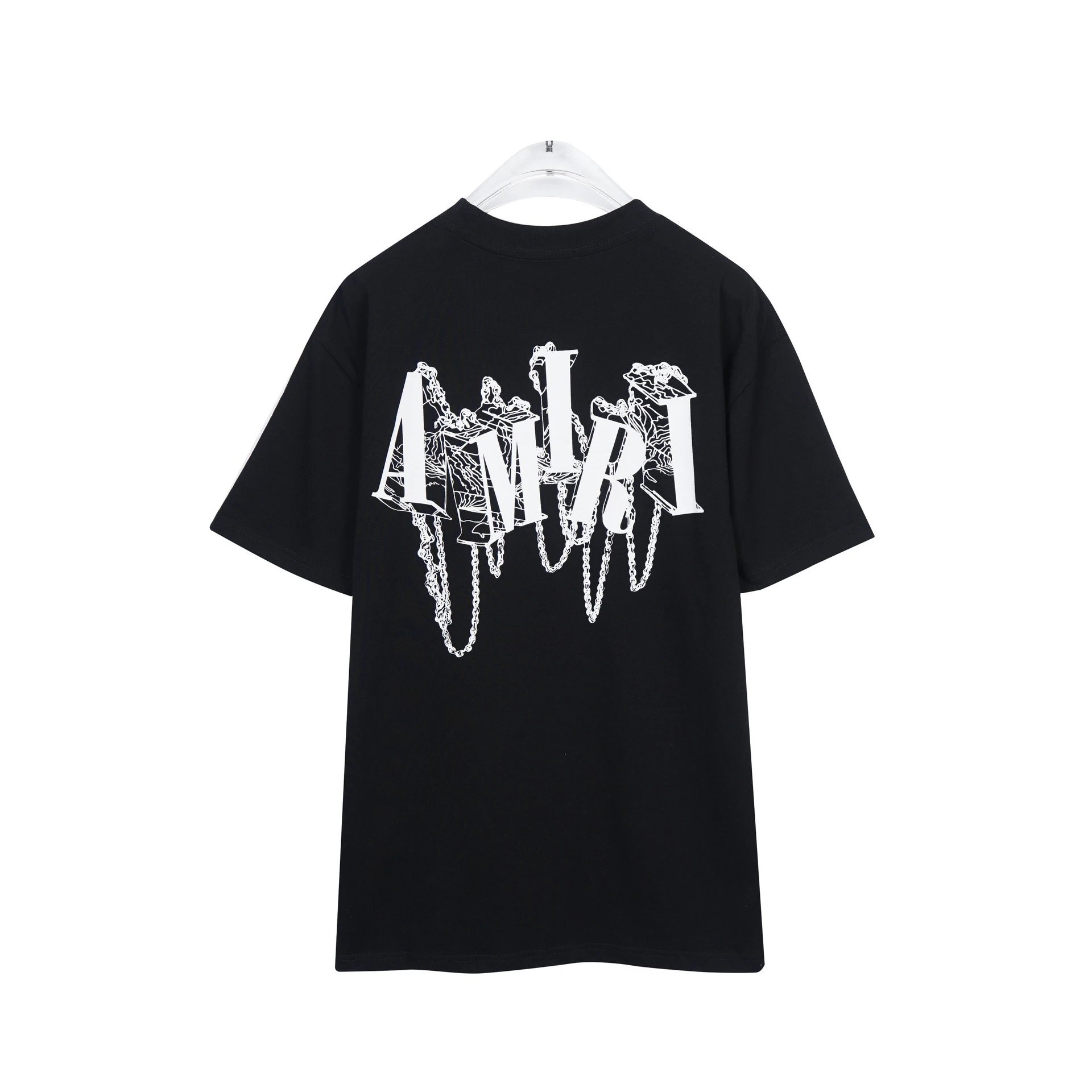 AMIRI Chain Logo T-Shirt Black & White - Gallery Image 5 - Detailed View