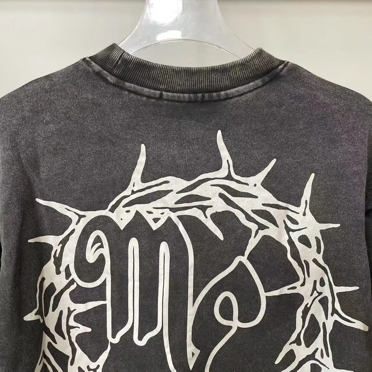 Mixed Emotion Dual-Layer Tee Black - Gallery Image 3 - Detailed View