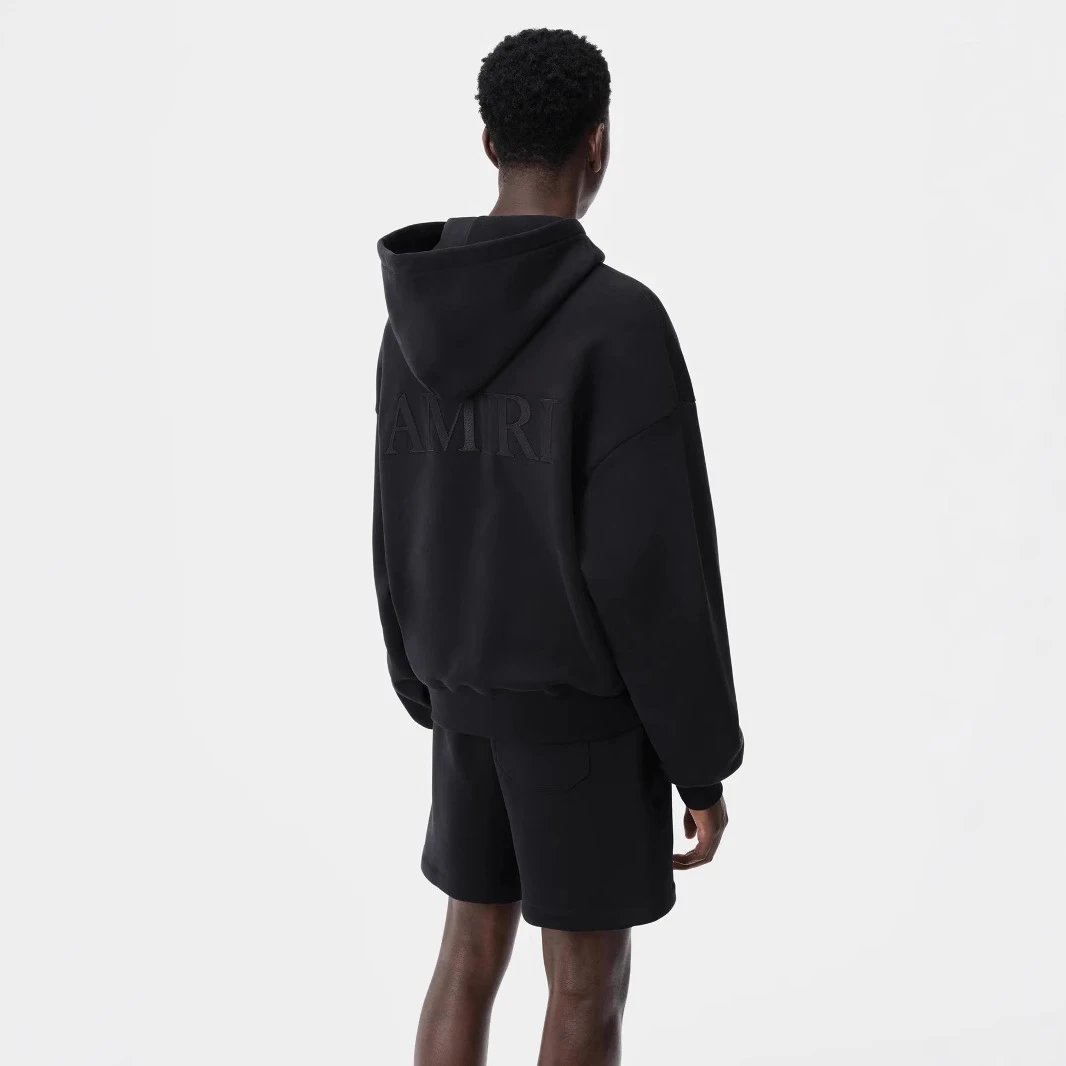 AMIRI Embroidered Hoodie Black - Gallery Image 3 - Detailed View