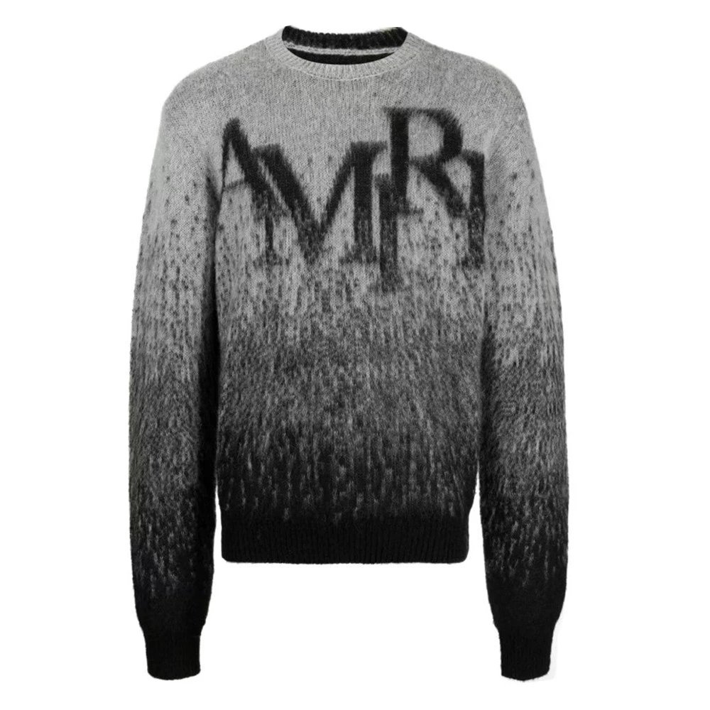 Amiri Bone Knit Sweater Black - Gallery Image 2 - Detailed View