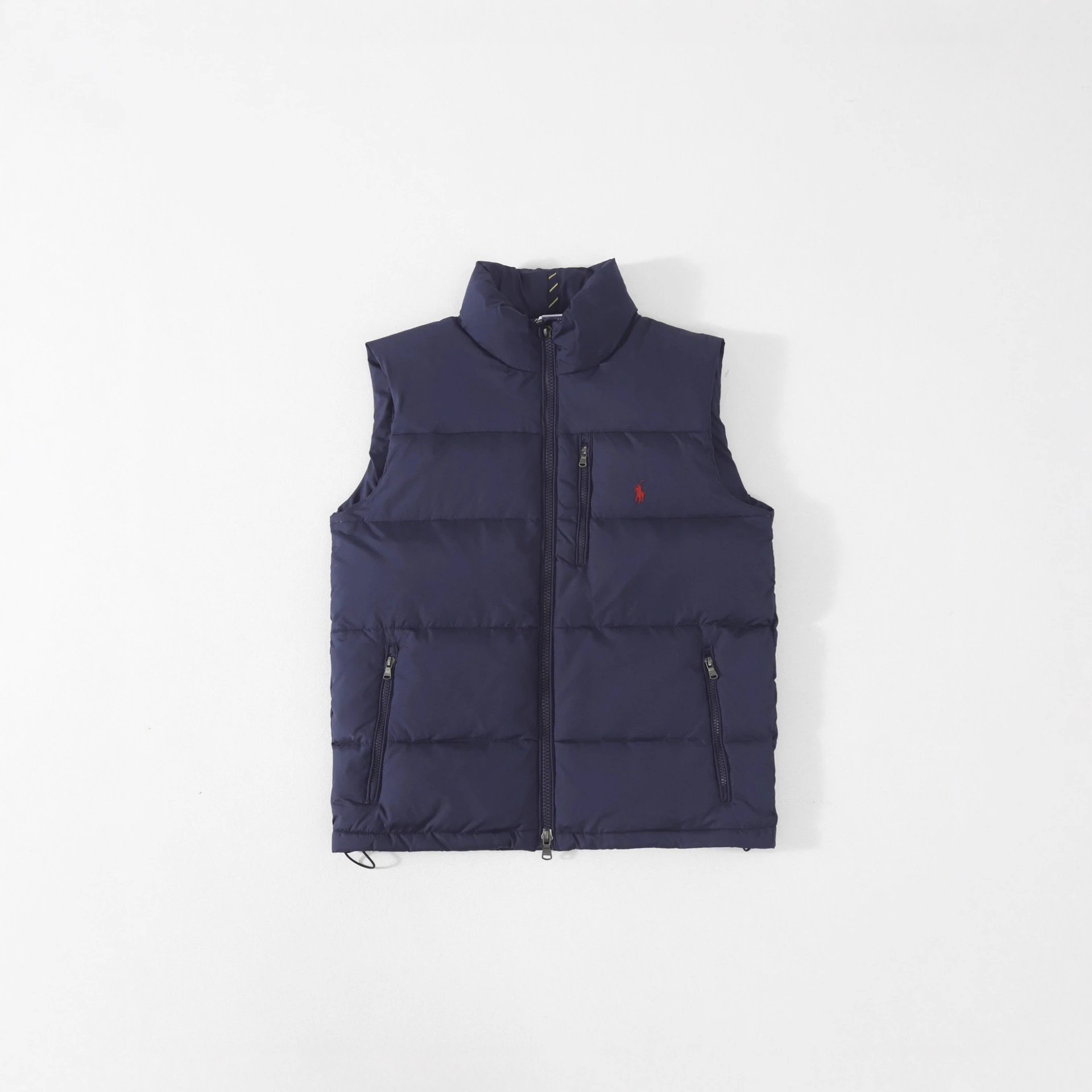 Ralph Lauren Puffer Vest Black/Navy/Gray - Gallery Image 3 - Detailed View
