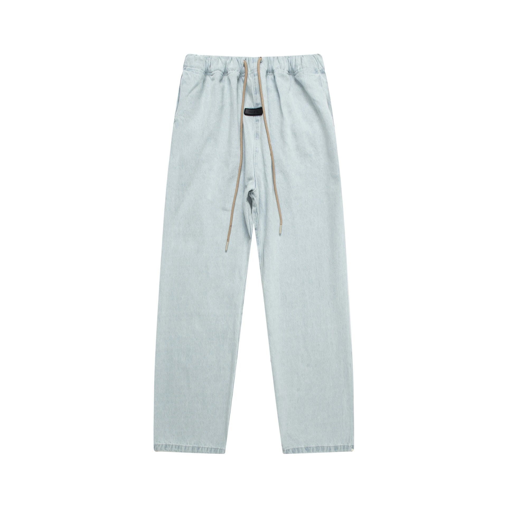 Unisex Streetwear Denim Wide Leg Pants Ash Grey - Related Product - Cnfans