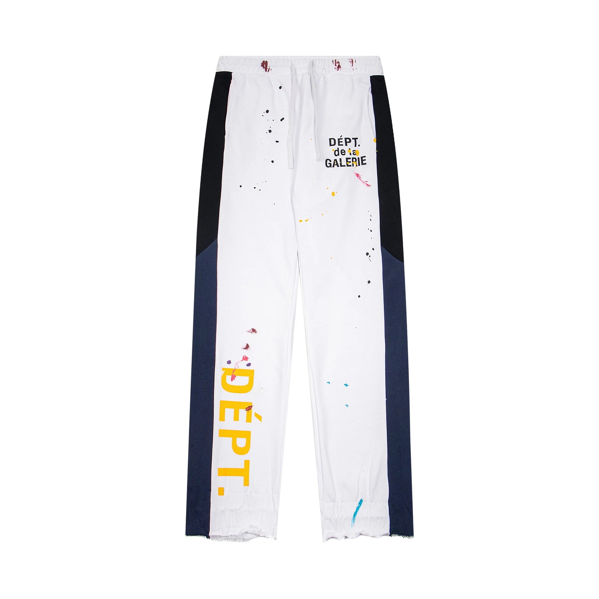 High-Street Splatter Joggers in Ivory - Gallery Dept - Cnfans - $40.97