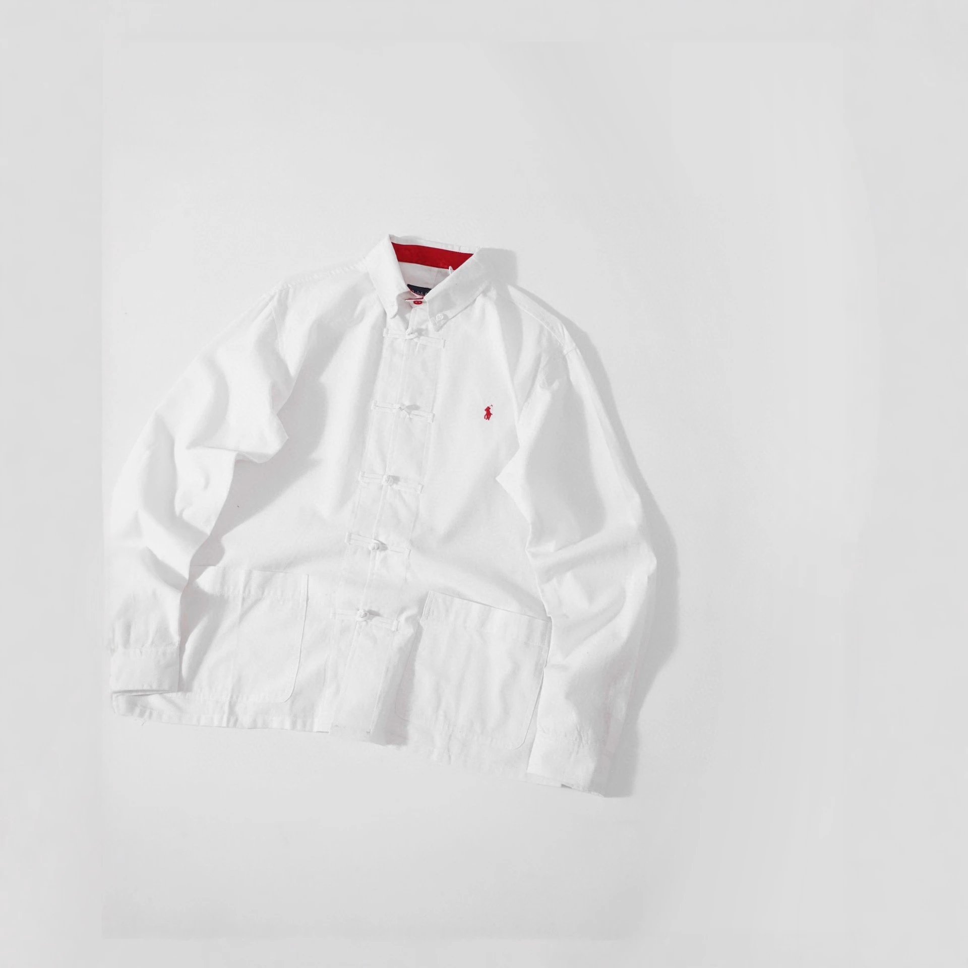 Clot × RL Traditional Tang Jacket Blue/White - Gallery Image 4 - Detailed View