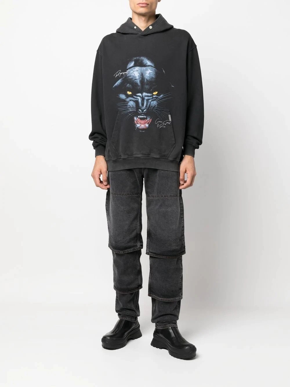 Represent Panther Hoodie Black - Gallery Image 2 - Detailed View