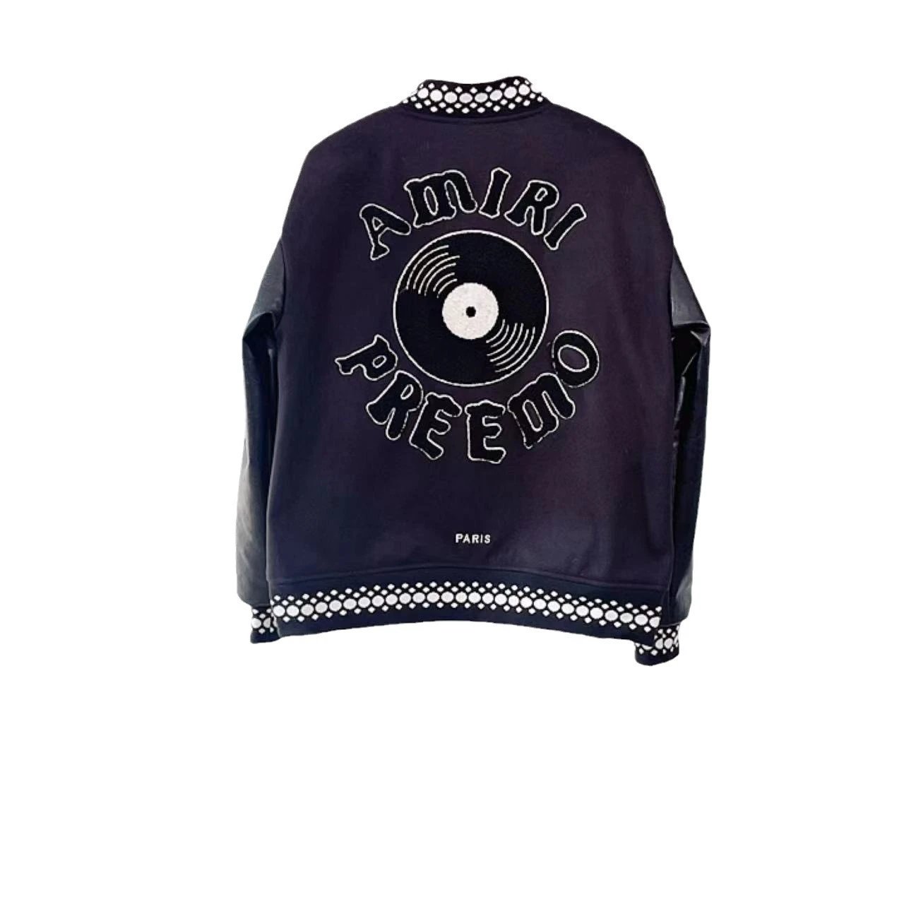 Amiri Varsity Jacket Black - Gallery Image 5 - Detailed View