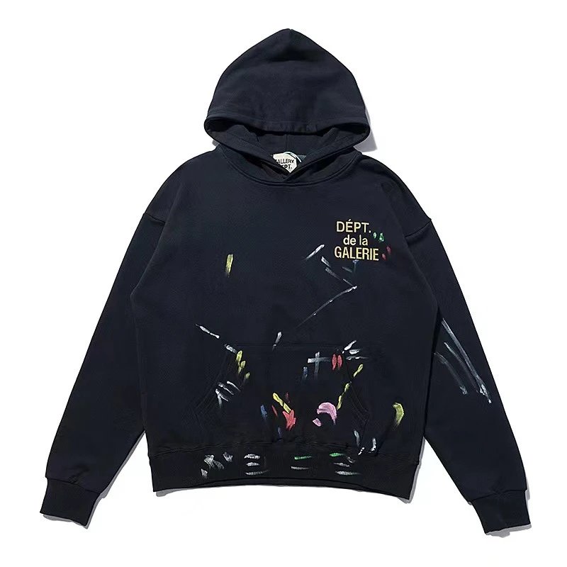 Street Graffiti Hoodie Onyx - Gallery Dept - Cnfans - $40.97