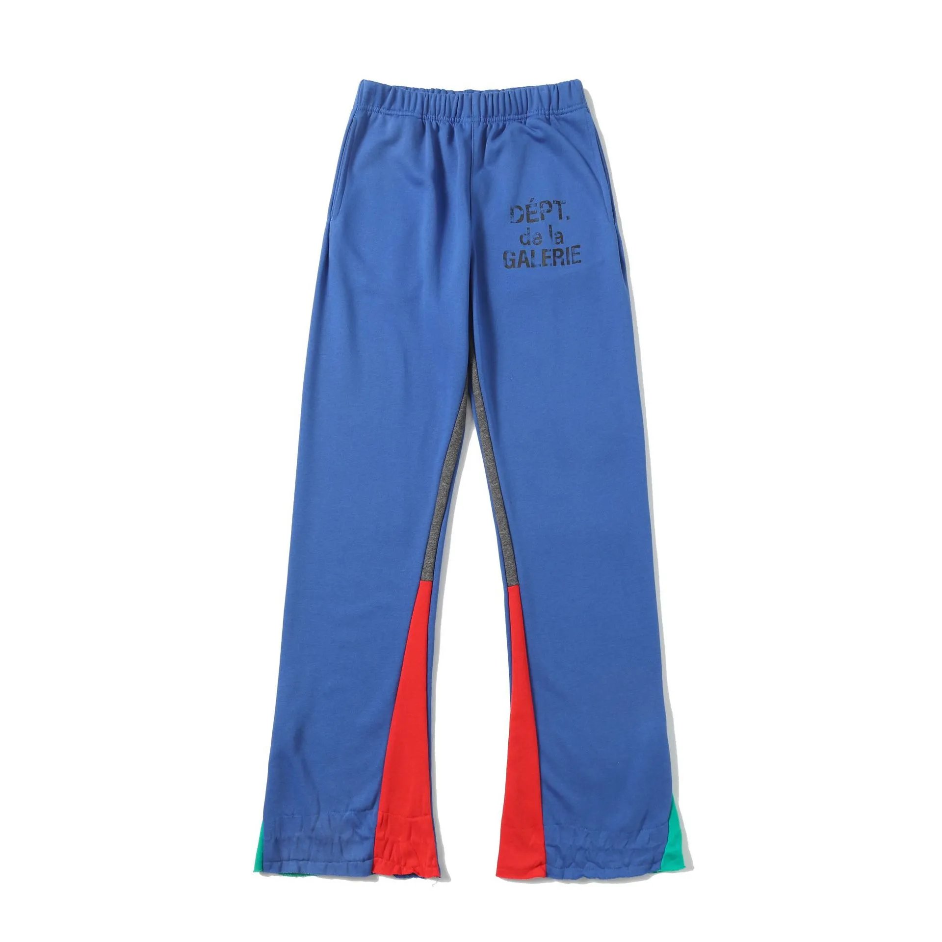 Urban Colorblock Jogger Pants Cerulean - Gallery Image 4 - Detailed View