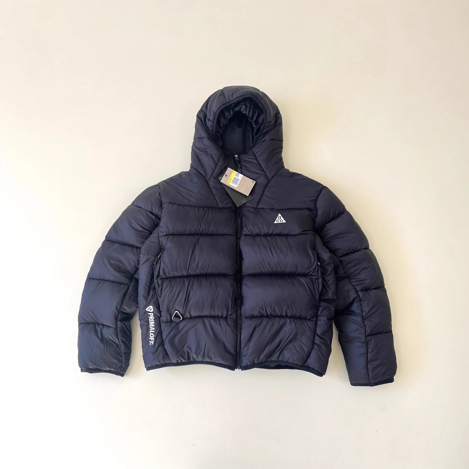 ACG Padded Hooded Jacket Black - Gallery Image 2 - Detailed View