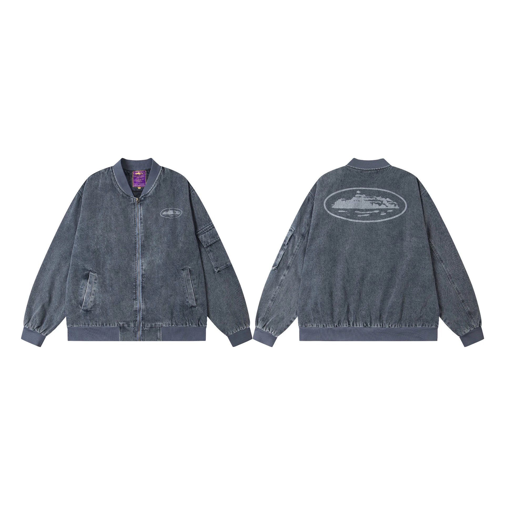 Dark Denim Jacket Set ADWYSD - Gallery Image 2 - Detailed View