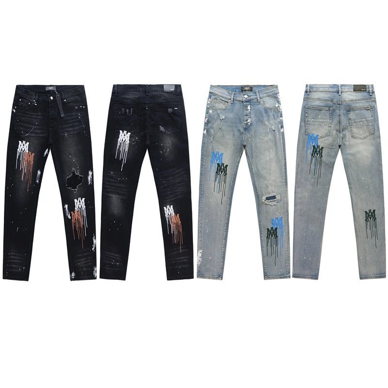 Amiri Denim Pants Paint Splatter - High Quality Product Image - Cnfans