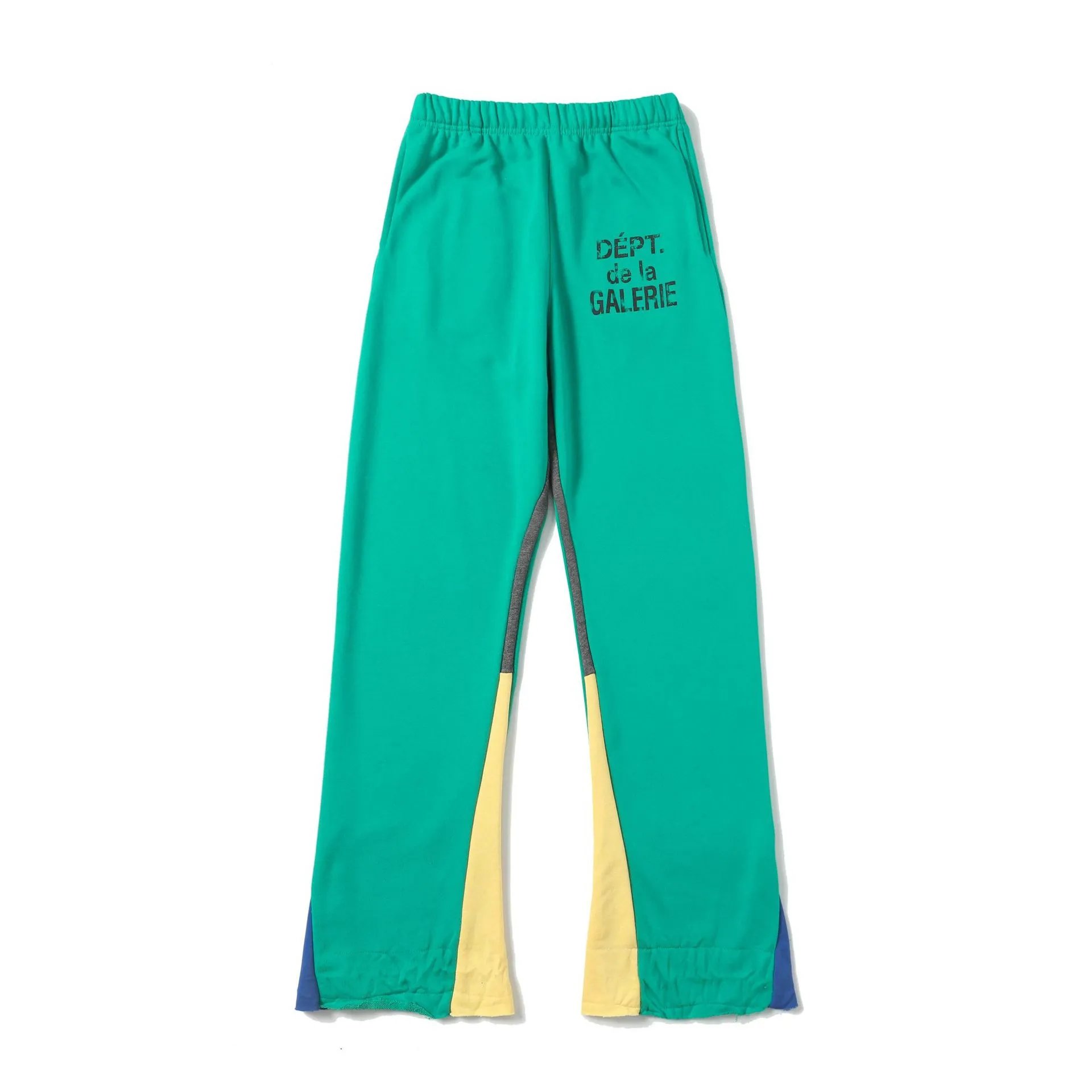 Patchwork Jogger Pants in Teal - Related Product - Cnfans