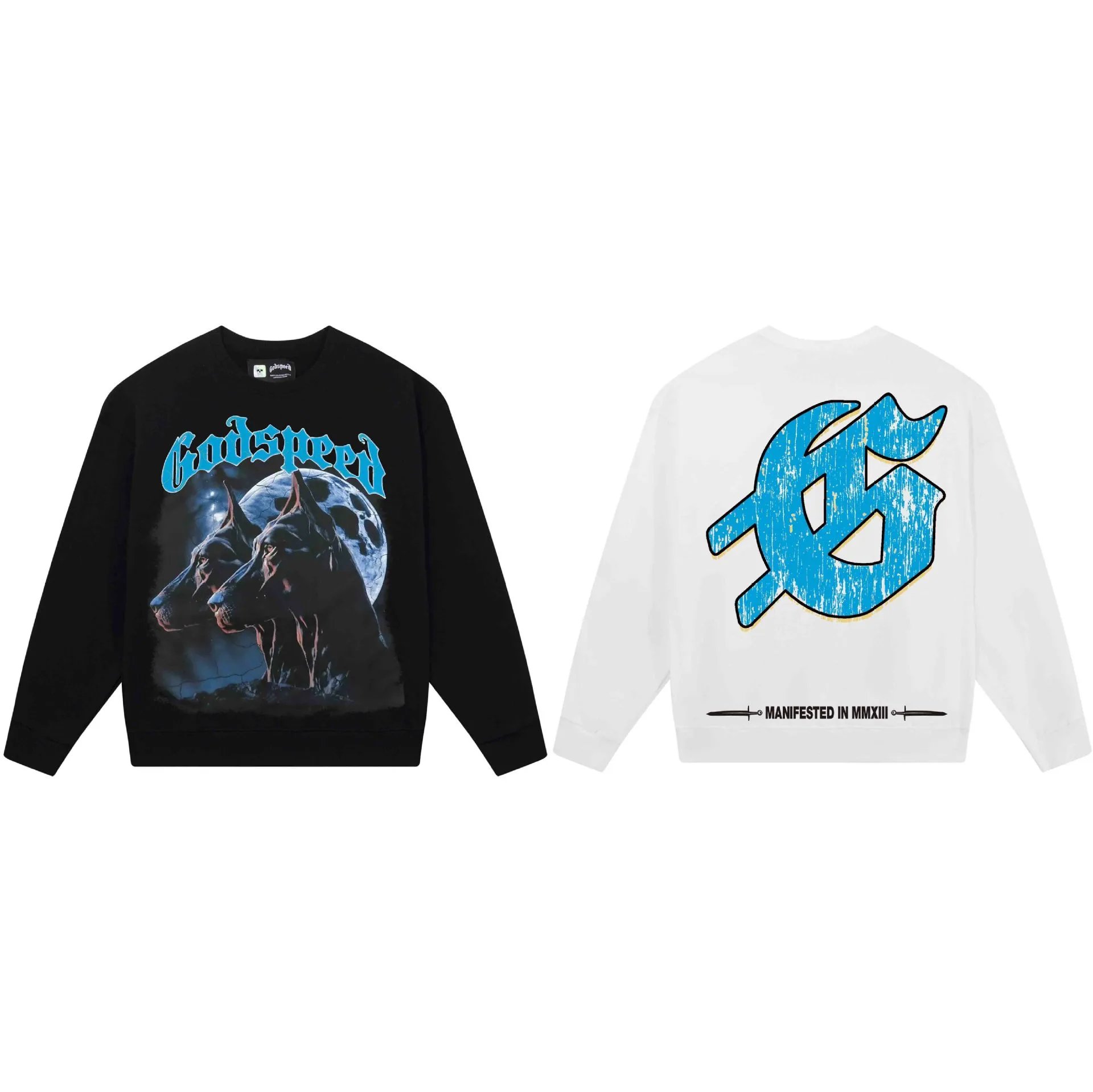 Godspeed Geometric Skull Sweatshirt Multicolor - Gallery Image 4 - Detailed View