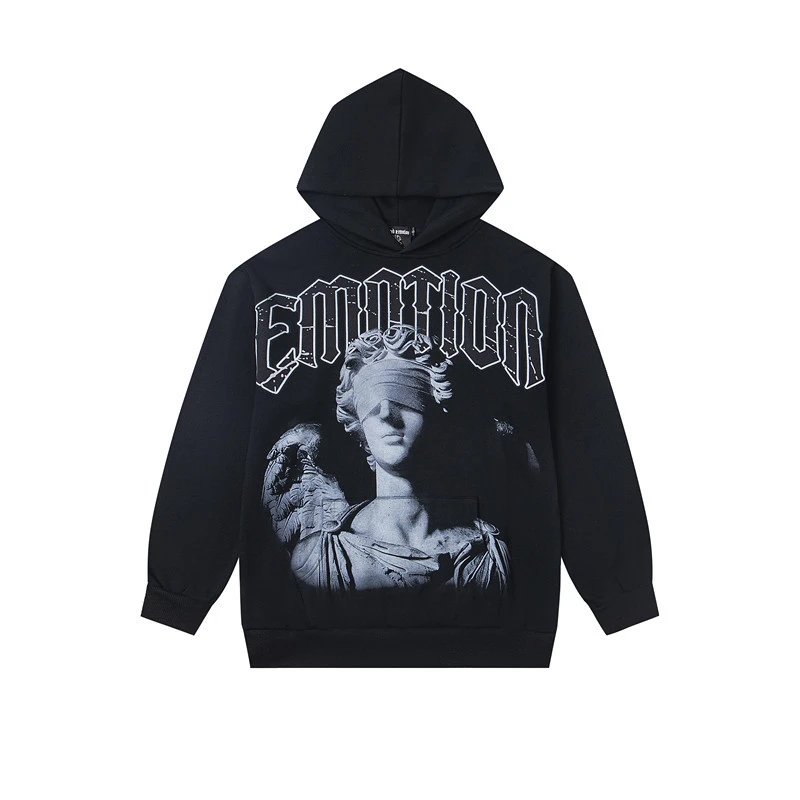 Mixed Emotion Rhinestones Hoodie - Gallery Image 4 - Detailed View