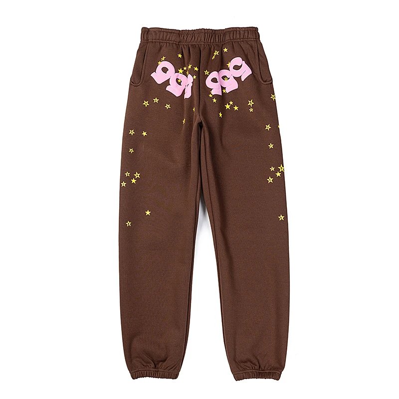 High Street Track Pants Espresso Brown - Sp5der - Cnfans - $33.23