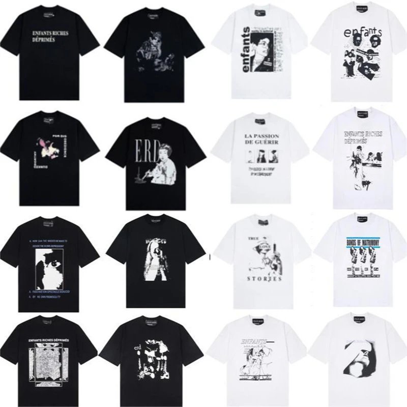 ERD Graphic Washed T-Shirt Black - High Quality Product Image - Cnfans