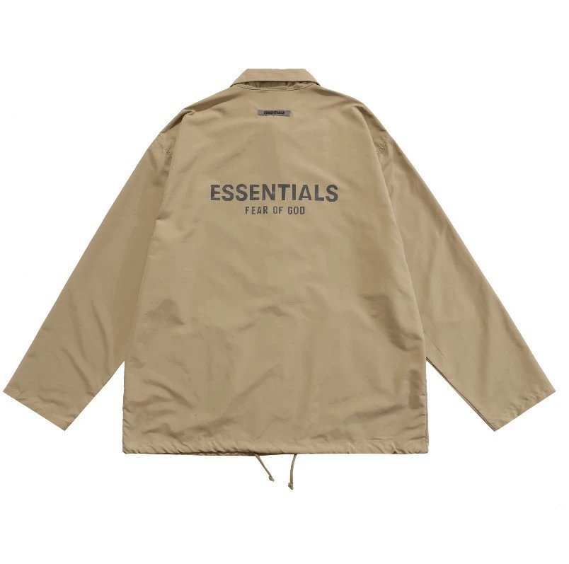 Streetwear Reflective Letter Coach Jacket Windbreaker Sand - Related Product - Cnfans