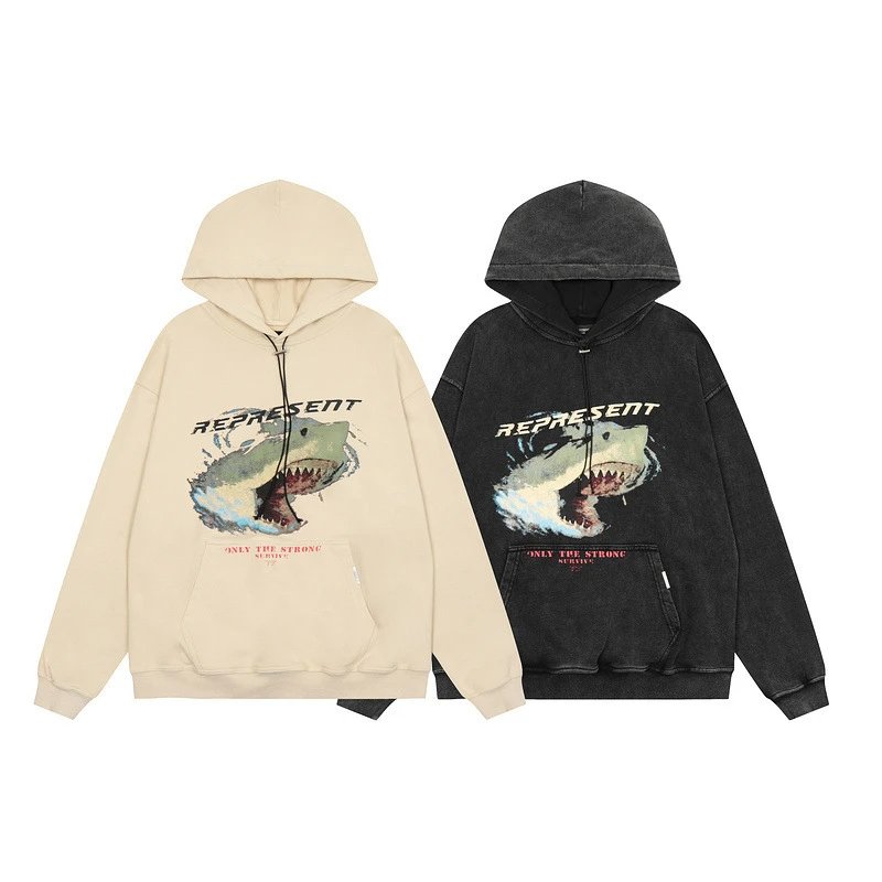 Represent Washed Shark Hoodie Multicolor - High Quality Product Image - Cnfans