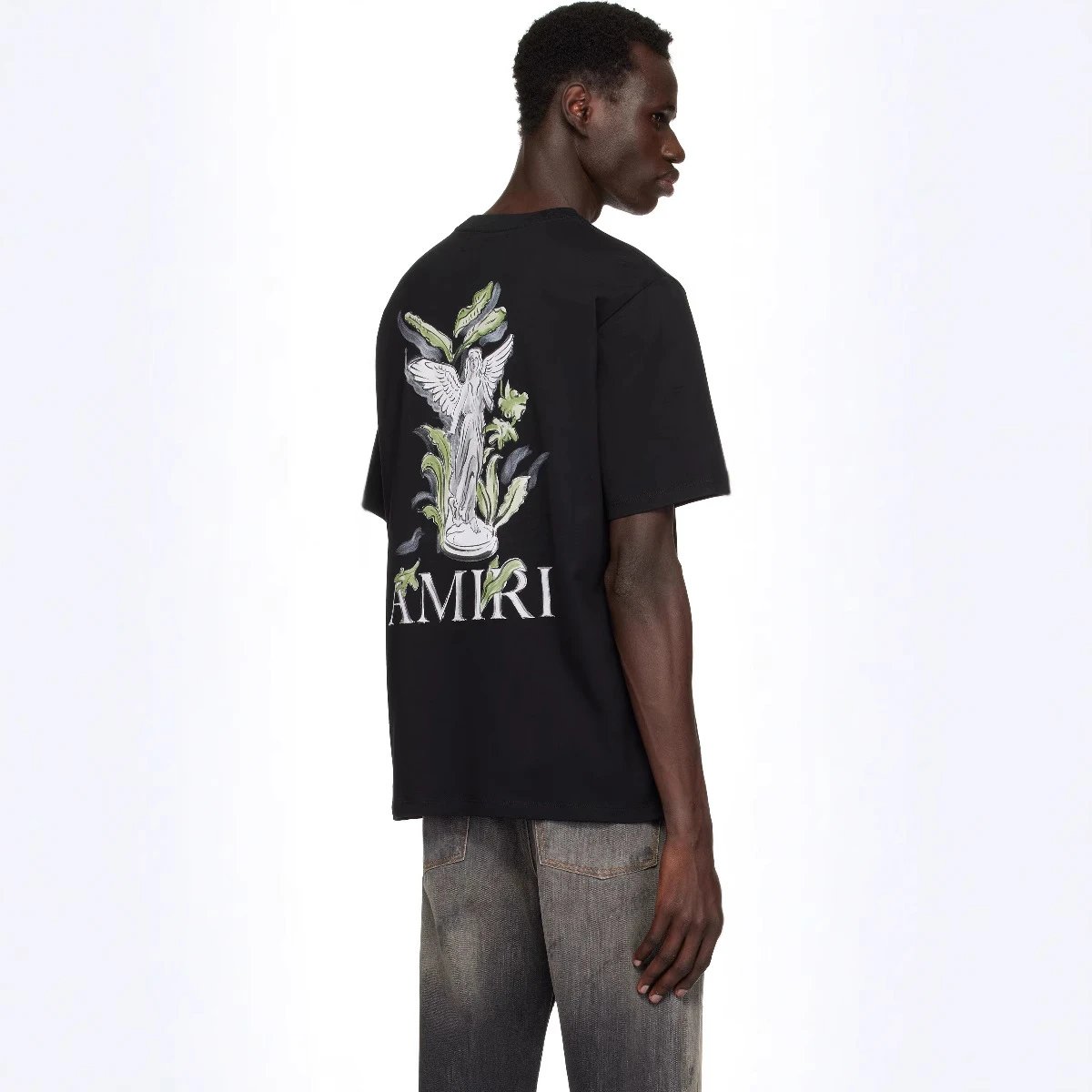 Amiri Letter Print T-Shirt Multicolor - Gallery Image 3 - Detailed View