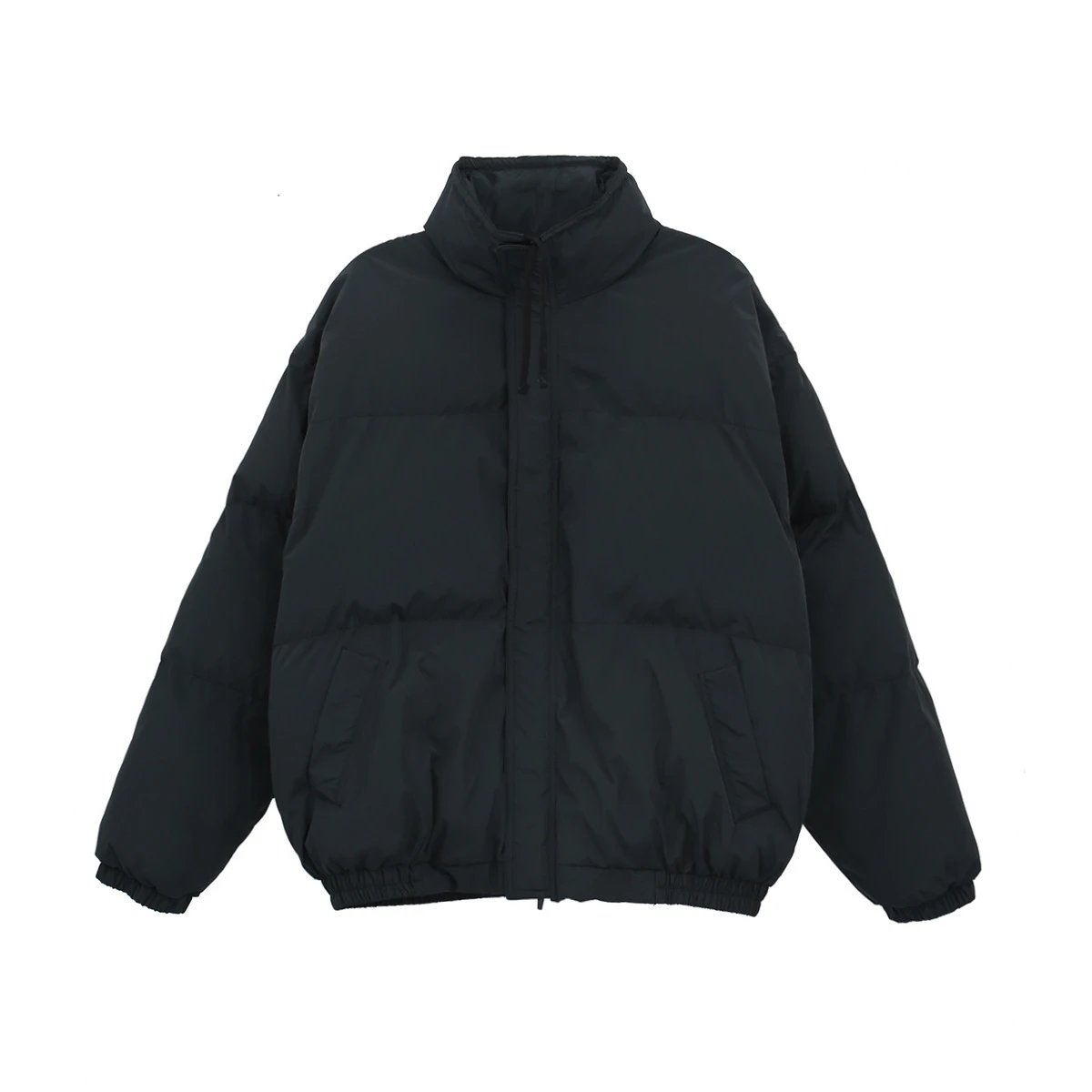 Oversized Puffer Jacket Winter Warm Unisex Jet Black - Related Product - Cnfans