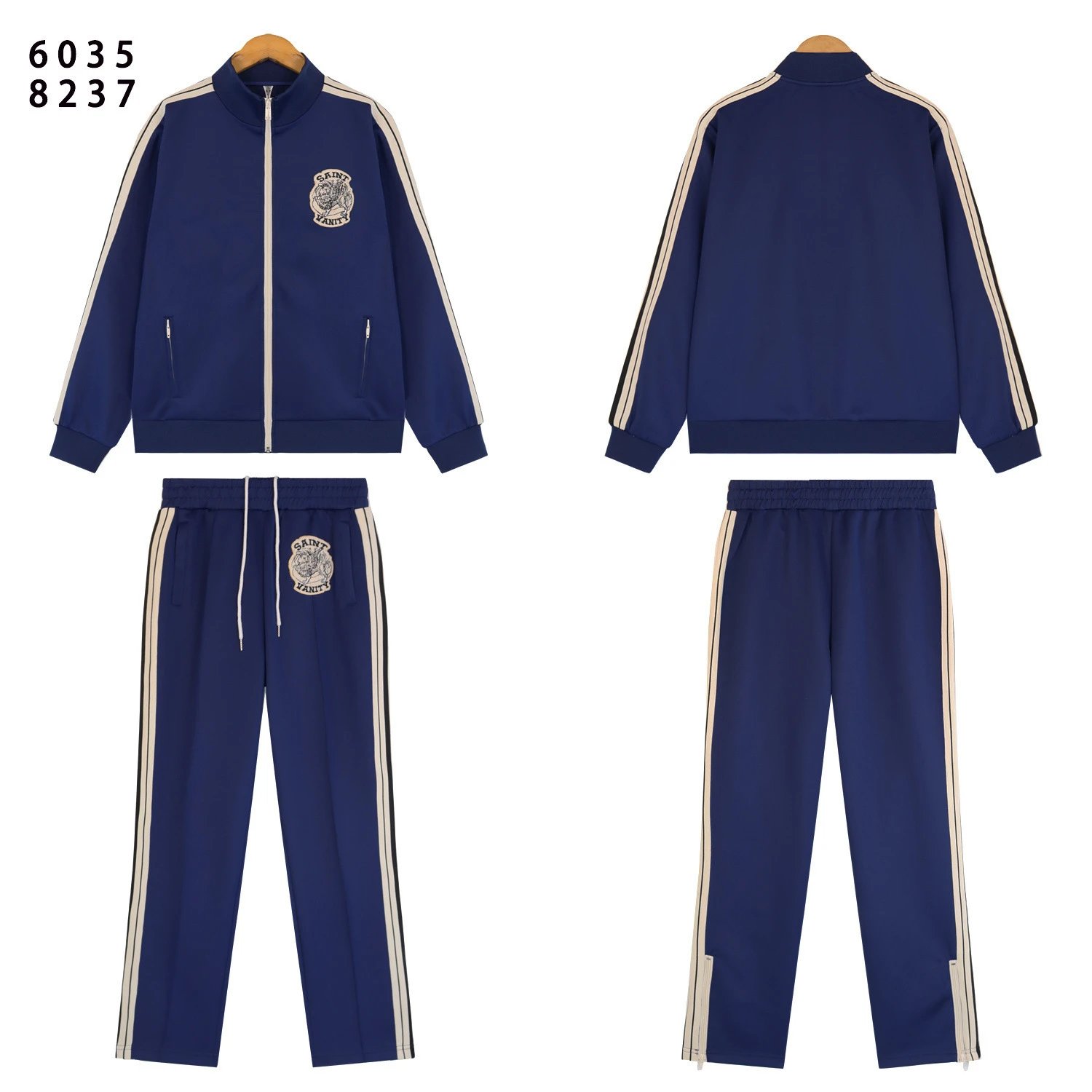 Saint Terry Embroidery Jacket Set Multicolor - Gallery Image 3 - Detailed View