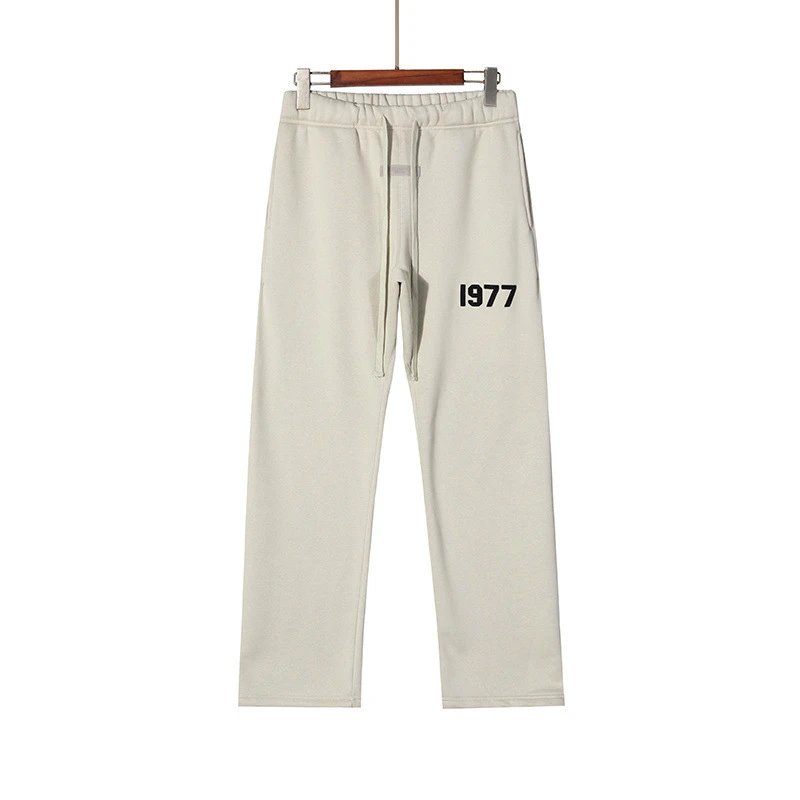 High Street Essentials 1977 Velvet Jogger Pants Unisex Ivory - Essentials - Cnfans - $33.23