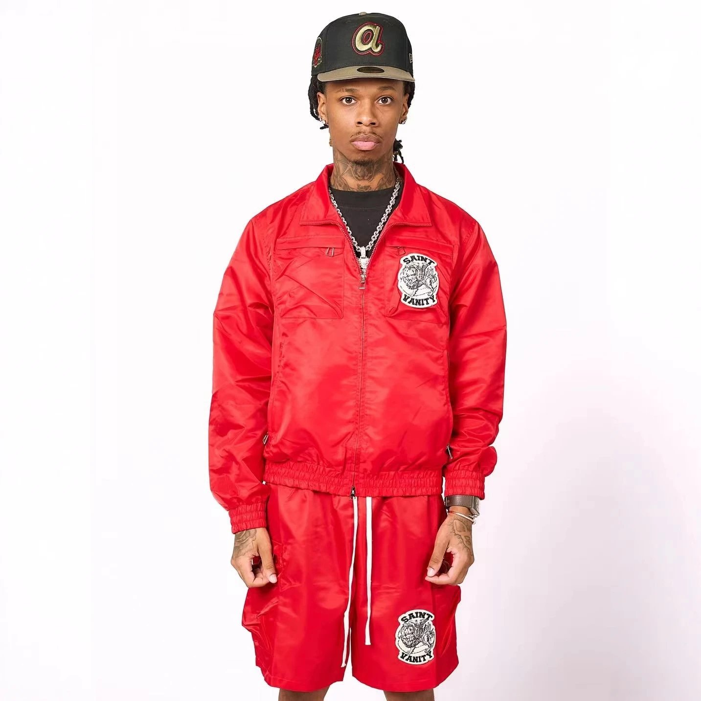 Saint Embroidered Track Set Multicolor - Gallery Image 2 - Detailed View