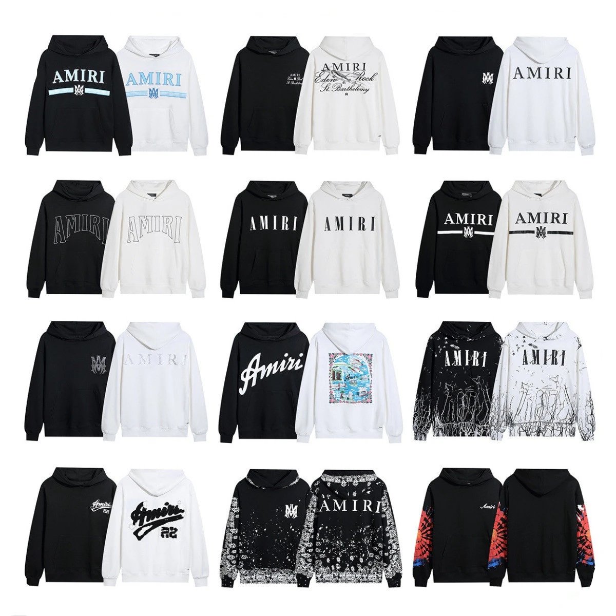 AMIRI Cracked Print Hoodie - High Quality Product Image - Cnfans