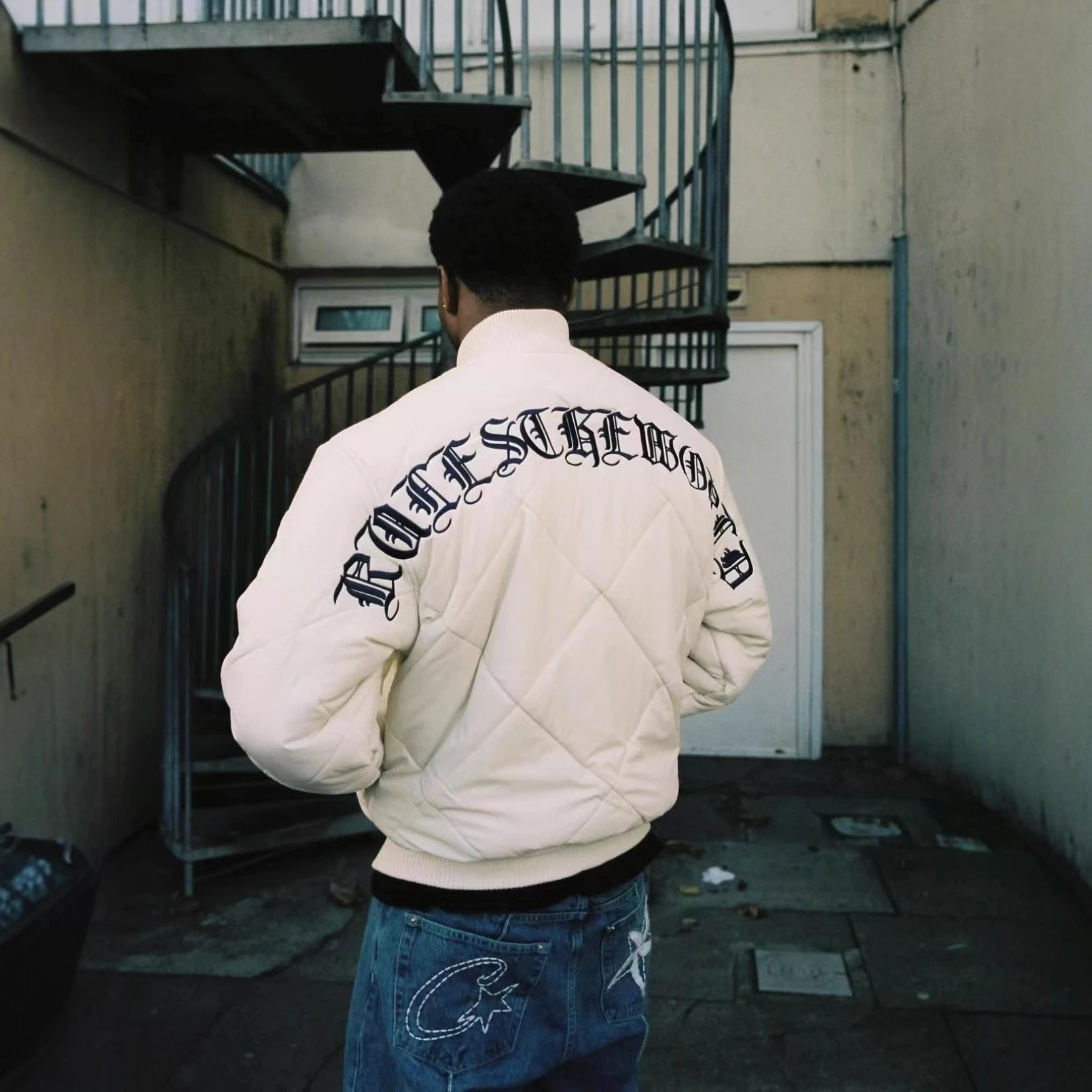 RULETHEWORLD Quilt Puffer Jacket Multi - Gallery Image 2 - Detailed View