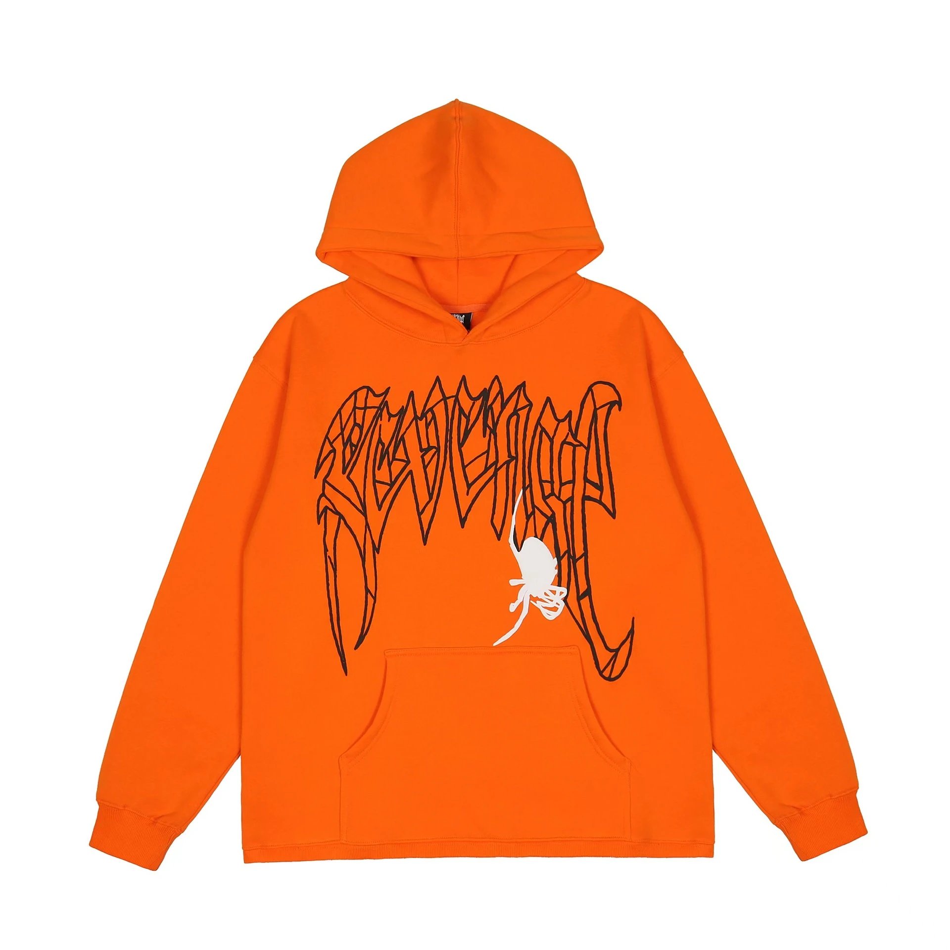 Streetwear Spider Skull Hoodie White - Gallery Image 2 - Detailed View