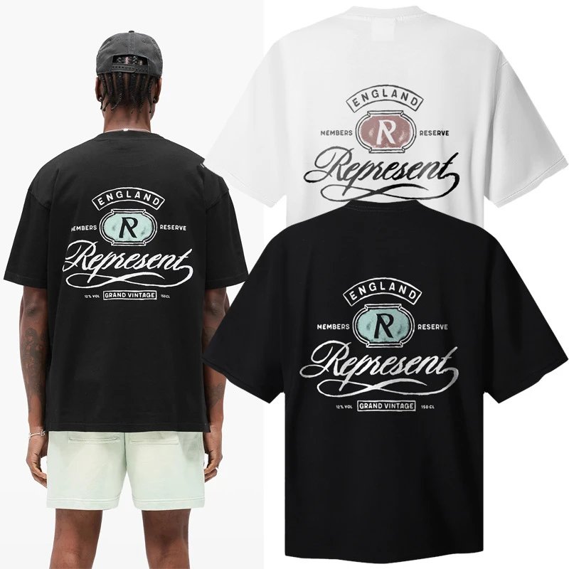 Represent Graphic Print T-Shirt - Gallery Image 3 - Detailed View