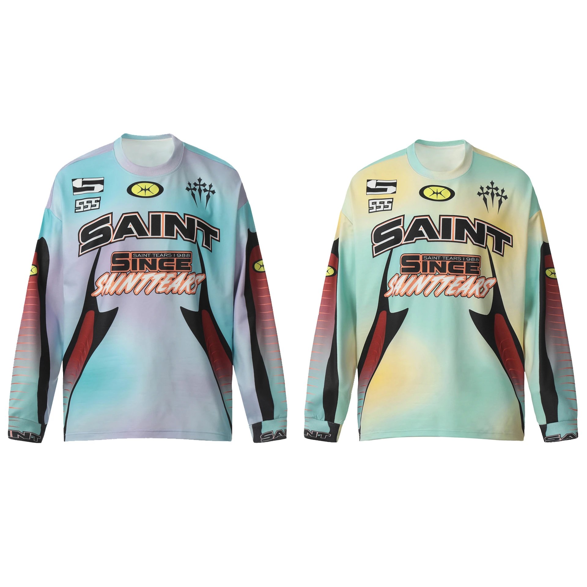 Saint Tear Vintage Graffiti Longsleeve Tee - Gallery Image 2 - Detailed View