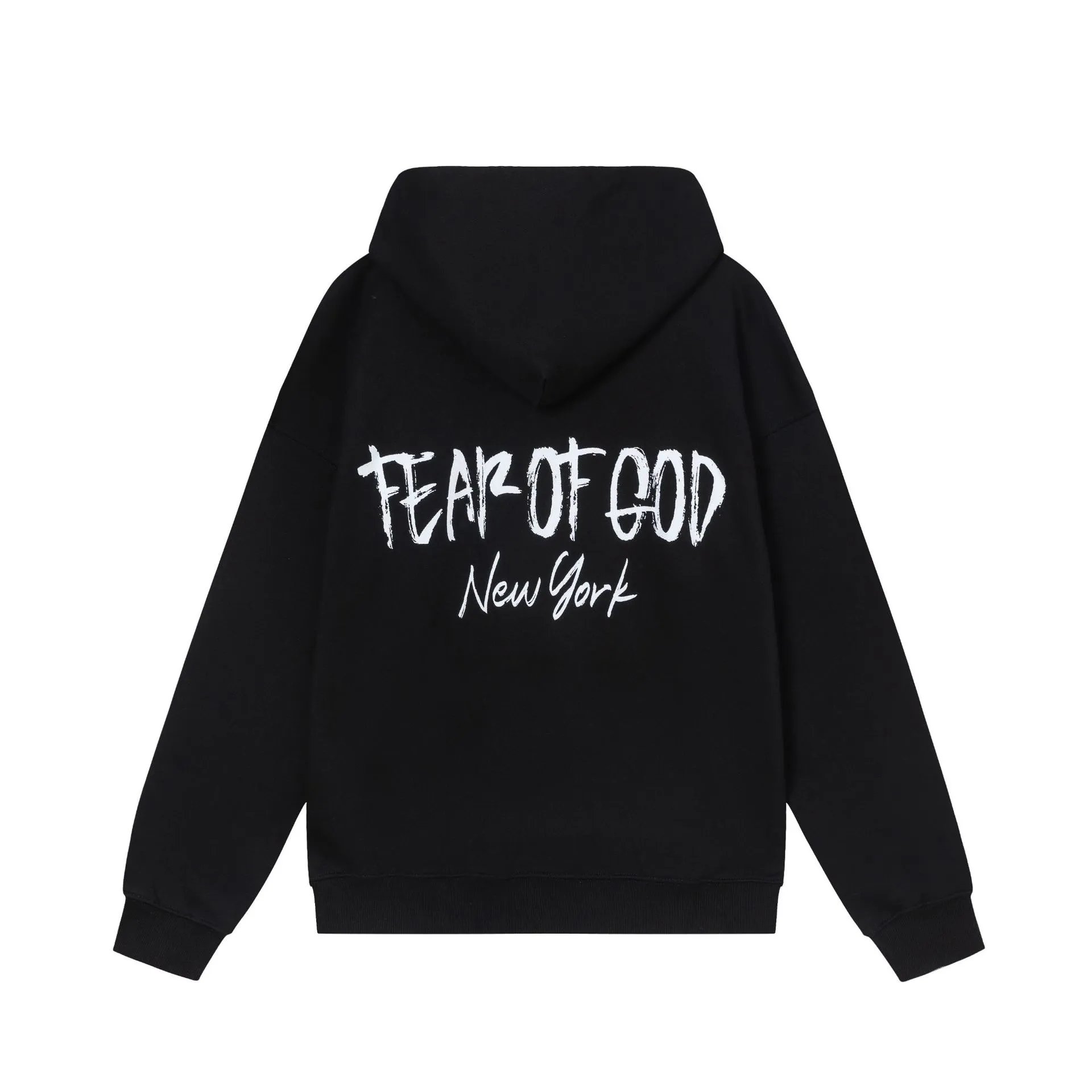 Streetwear Essentials Pullover Hoodie Unisex Cotton Charcoal - Fear of God(FOG） - Cnfans - $30.32