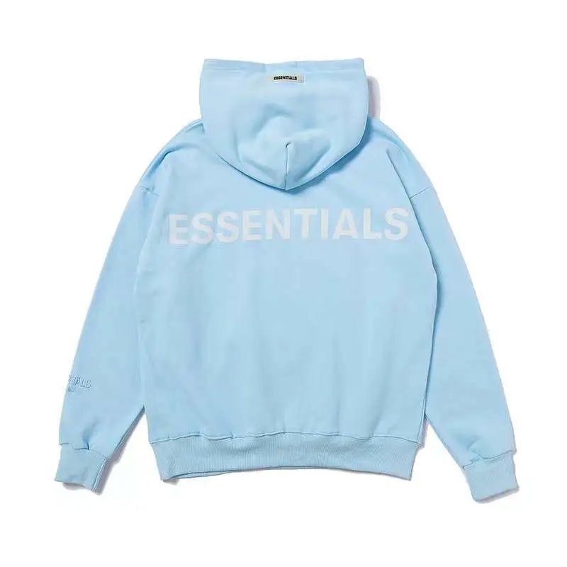 Reflective Oversized Streetwear Hoodie Unisex Sky Blue - Related Product - Cnfans