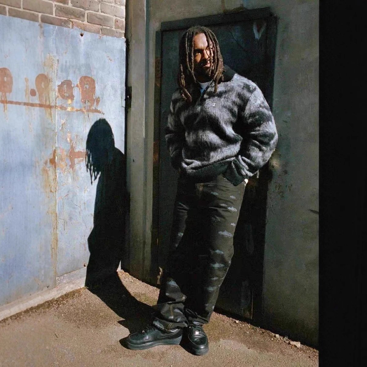 Demon Island Camouflage Knit Sweater - Gallery Image 2 - Detailed View