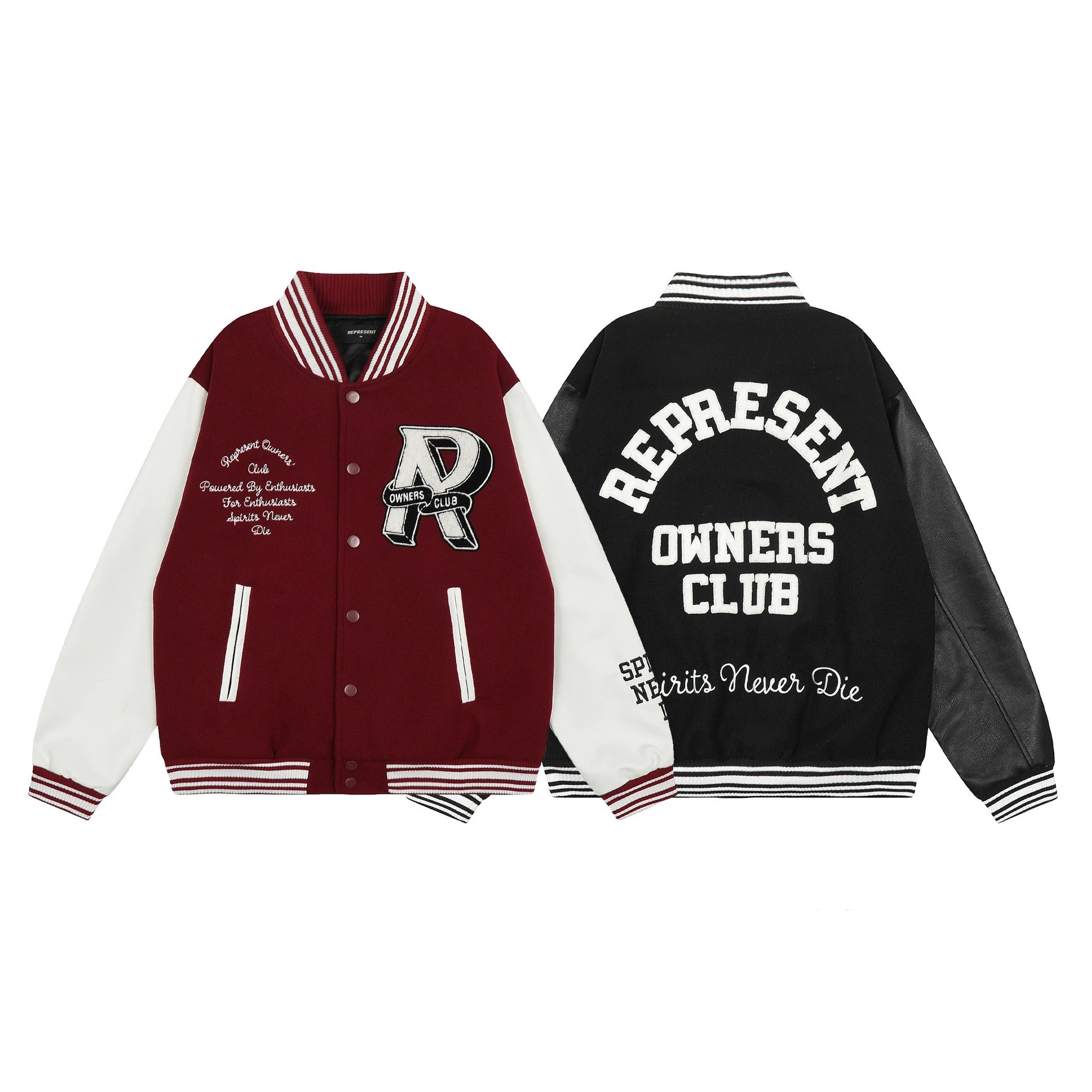 Represent Varsity Jacket MultiColor - High Quality Product Image - Cnfans