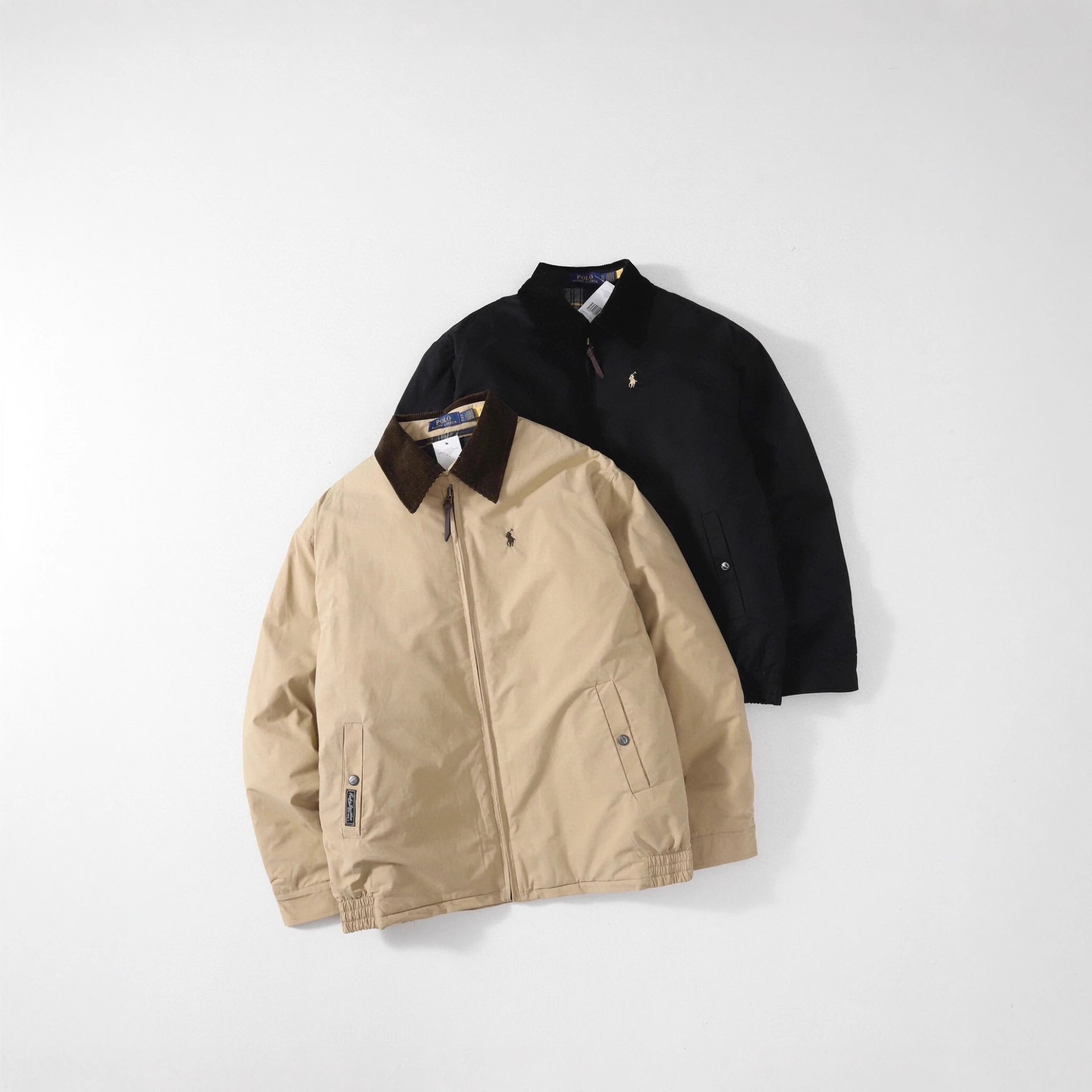 Ralph Lauren Polo Corduroy Collar Jacket Khaki - High Quality Product Image - Cnfans