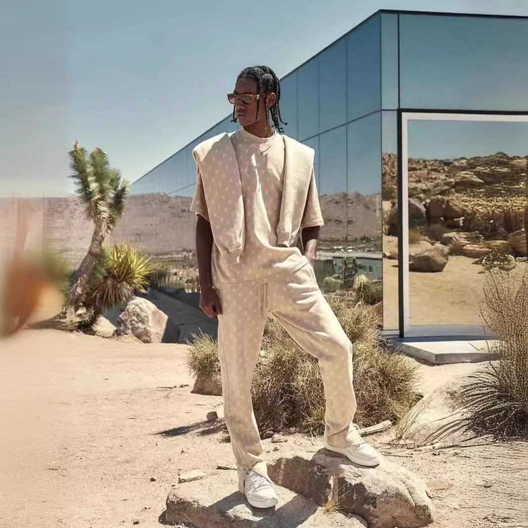 REPRESENT All-Over Logo Jogger Pants Multi - Gallery Image 3 - Detailed View