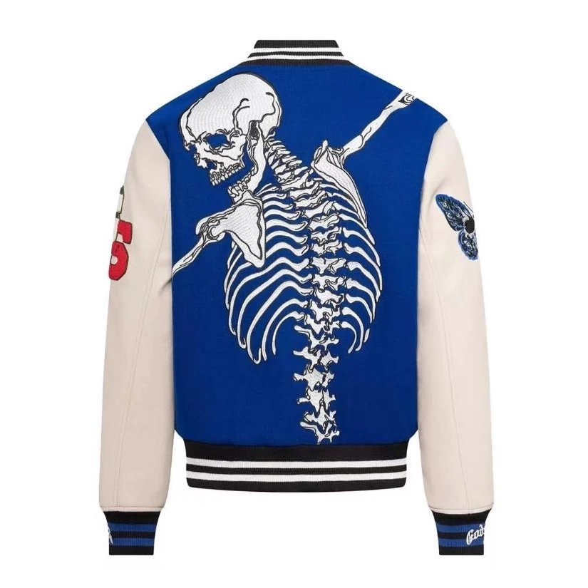 Godspeed Skeleton Embroidery Jacket Black - Gallery Image 3 - Detailed View