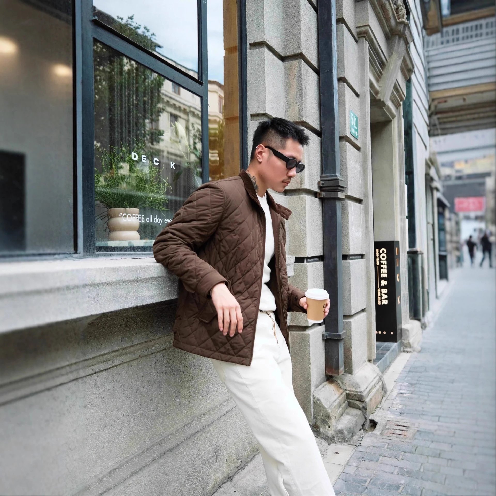 Ralph Lauren Corduroy Quilted Jacket Multi - Gallery Image 4 - Detailed View