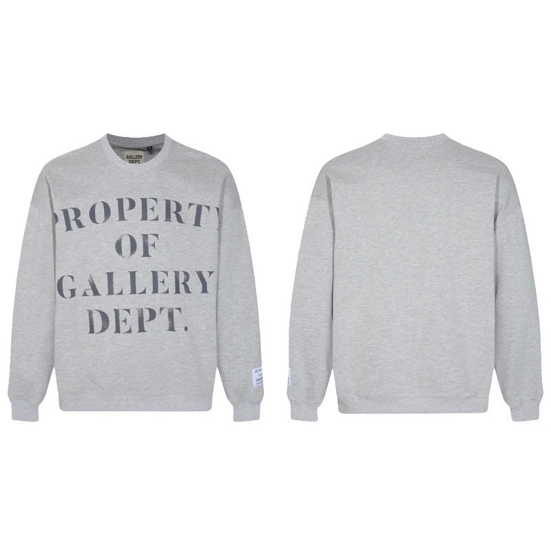 Vintage Graphic Pullover Sweatshirt Ash Gray - Gallery Image 1 - Detailed View