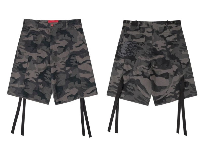 High Street Camouflage Denim Pants Graphite - Hellstar - Cnfans - $50.00