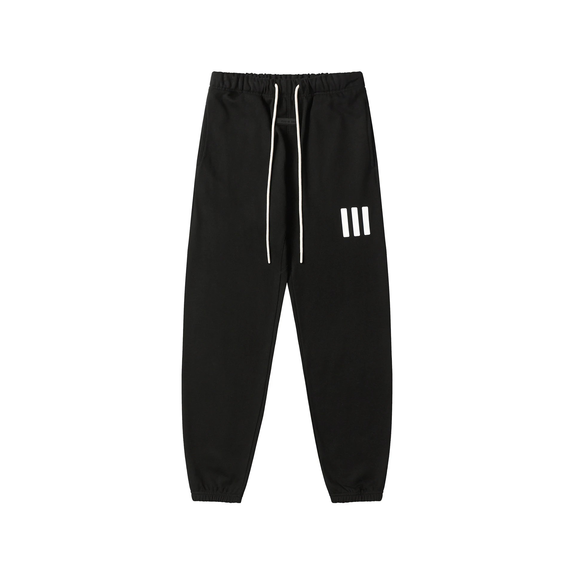 High Street Jogger Sweatpants Unisex Cotton Sage Green - Gallery Image 2 - Detailed View