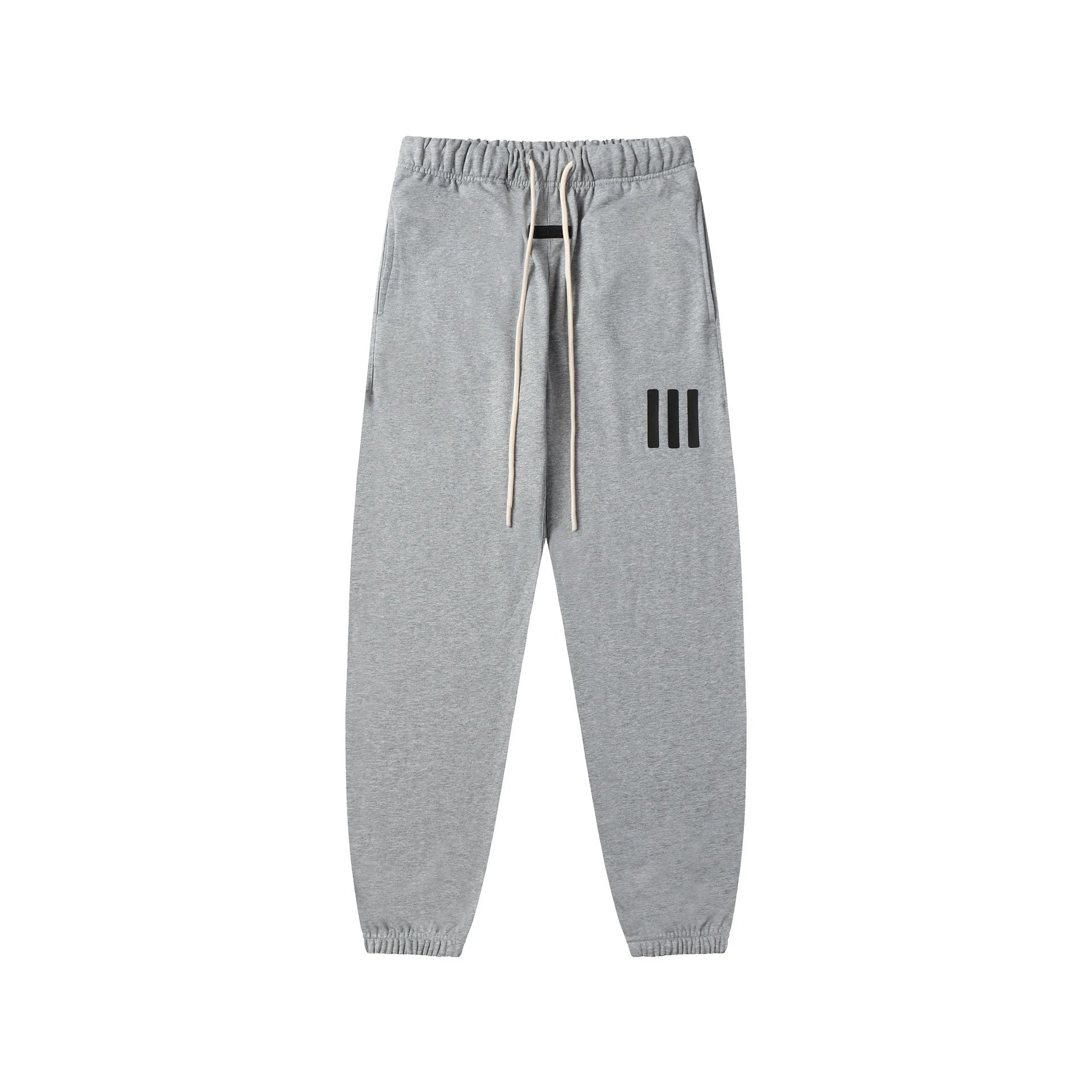 High Street Jogger Sweatpants Unisex Cotton Sage Green - Gallery Image 5 - Detailed View
