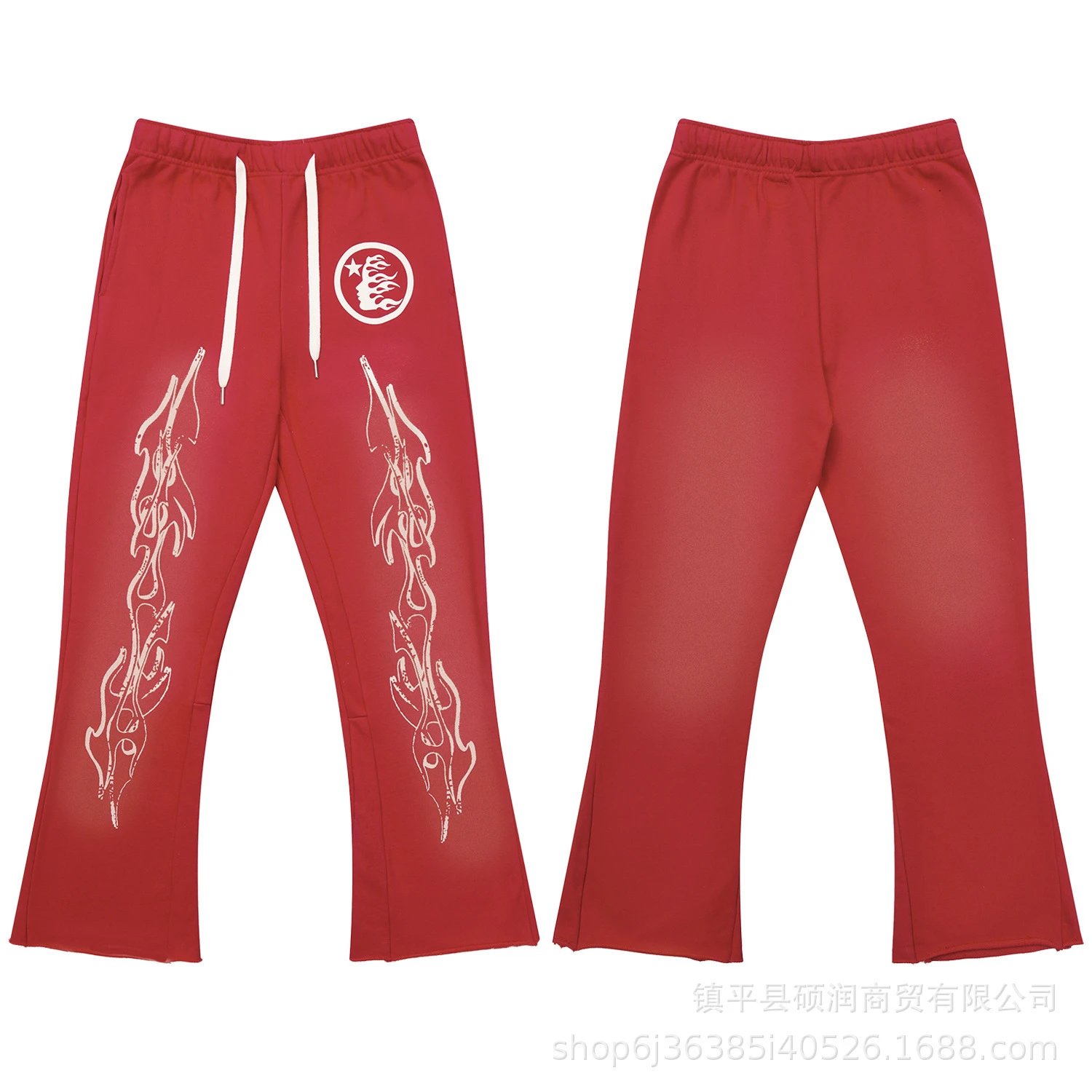 Streetwear Printed Pants Scarlet - Related Product - Cnfans