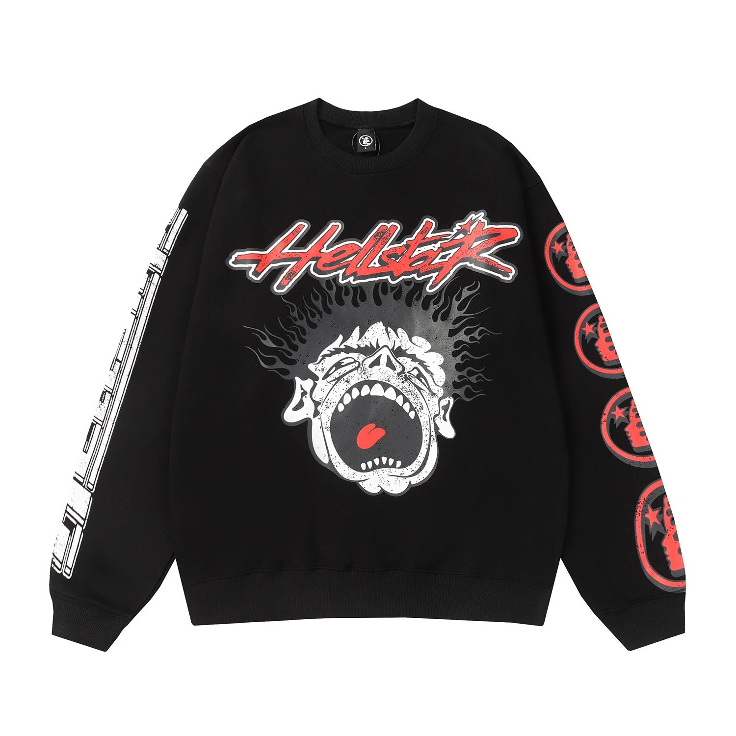 Graffiti Crewneck Sweatshirt Ash - Gallery Image 5 - Detailed View
