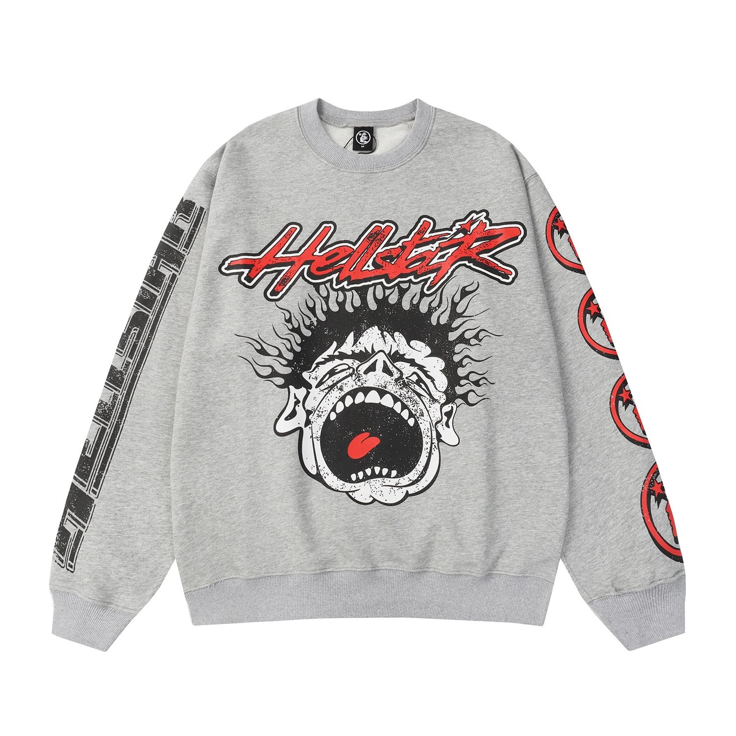 Graffiti Crewneck Sweatshirt Ash - Gallery Image 3 - Detailed View