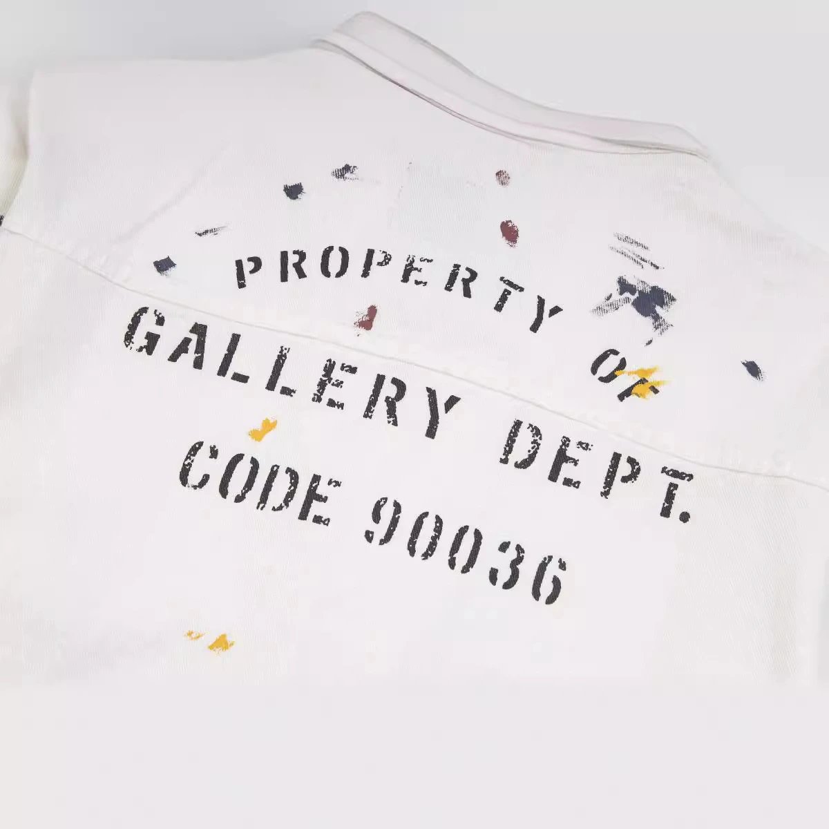 Unisex Canvas Utility Jacket Ecru - Gallery Image 2 - Detailed View