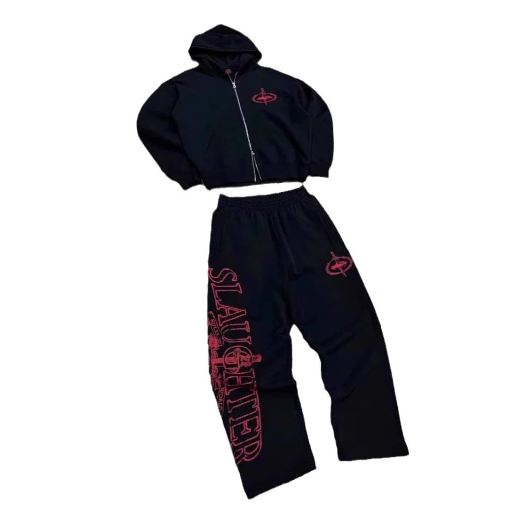 Homixide Black Hoodie Set - Gallery Image 5 - Detailed View