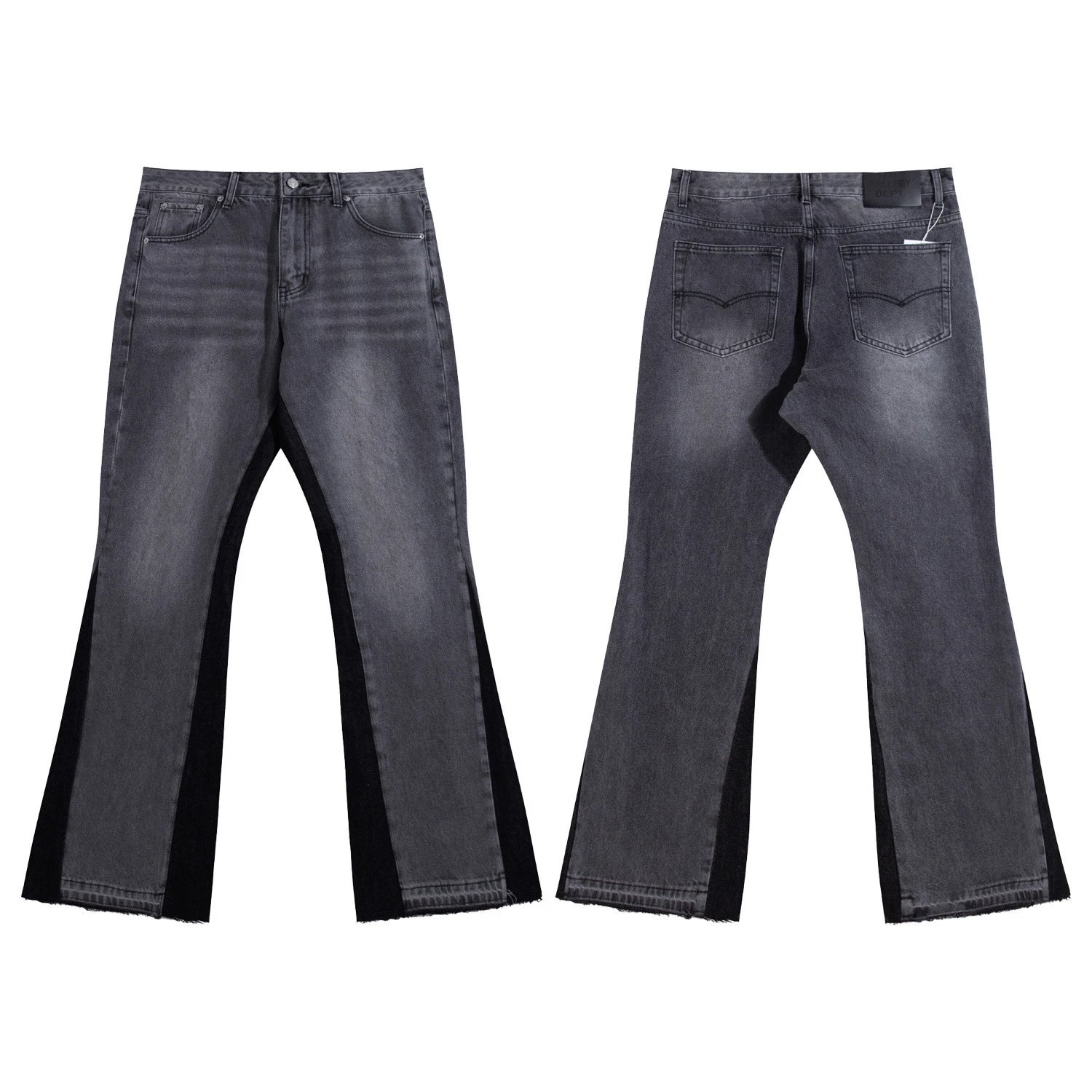 Flared Denim Trousers Slate - Gallery Dept - Cnfans - $44.19